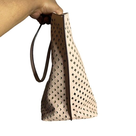 Lauren Ralph Lauren Women's Blush Tanner Tote Handbag - Picture 8 of 10